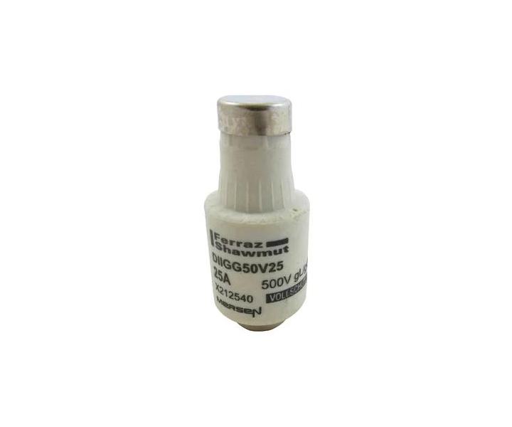 Bezpiecznik Mersen X212540, rozmiar DII, gG, 25A, 500V - ty