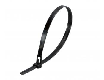 Zaciskowy pasek plastikowy masywny czarny Wapro WT-RAH-300HDB 303x7,6 mm - 100 szt.