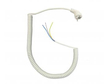 Flexo PVC skrcony przewd 863157-3-101/5, 3Gx1,5, wtyczka ktowa, biaa - 5 m