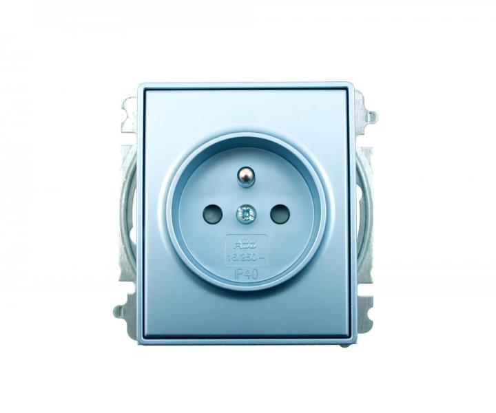 Gniazdo pojedyncze ABB Element-Time 5519E-A02357 31, z zalepkami - arktyczne