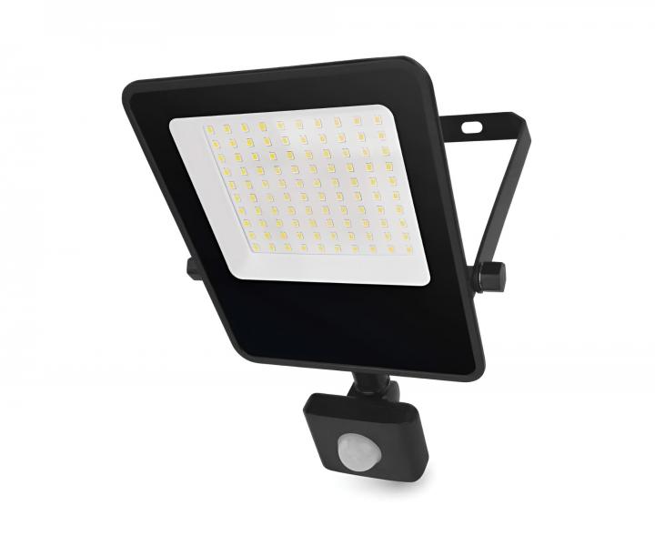 Reflektor LED z czujnikiem ruchu Emos Visio ZS2943, IP54, 50 W, czarny, neutralna biel.