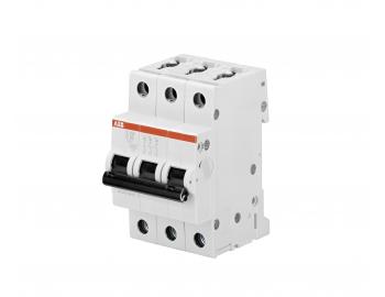 Wycznik ABB S203-B32, 3-biegunowy, 32A, charakterystyka B, 6kA