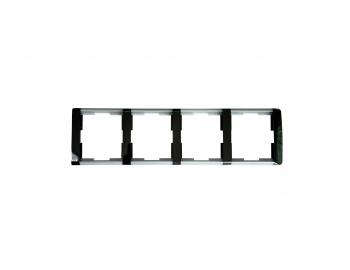 Ramka czterokrotna ABB Element-Time 3901E-A00140 05 - czarna/lodowa szaro