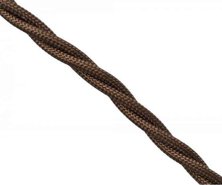 Kabel pleciony 3Gx0,5 Precon, oplecione pojedyncze przewody, ciemny brzowy