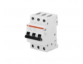 Wycznik ABB S203-B20, 3-biegunowy, 20A, charakterystyka B, 6kA