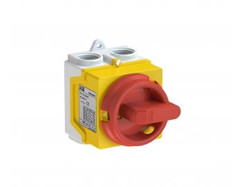 Wycznik w obudowie ABB ONE20M3Y 1SCA135536R1001, IP67, 3-biegunowy, 20 A - to-czerwony