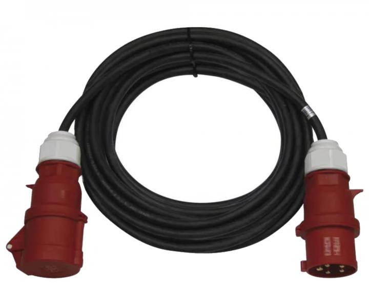 Gumowy zewntrzny przeduacz 3-fazowy Emos PM0904 400 V, 2,5 mm2, czarny, 20 m