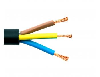Kabel gumowy H05RR-F, 3Gx1,5, Meinhart, czarny - 1 m