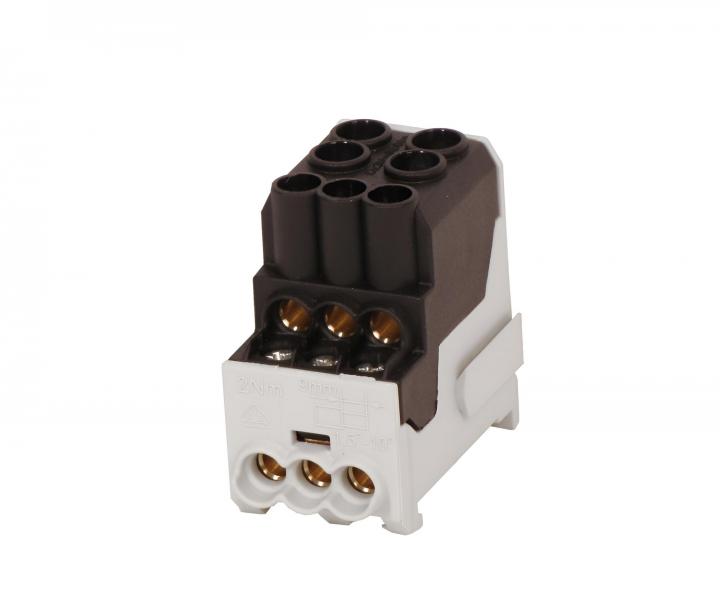 Blok do podziau faz UVB 100 L S, 101 A, 1000 V, 1-biegunowy - czarny