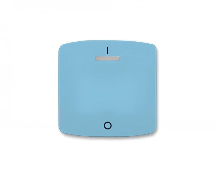 Os�ona w��cznika pojedyncza ABB Tango 3558A-A00933, z okienkiem, z nadrukiem - jasnoniebieska