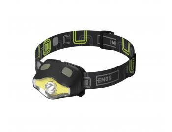 COB LED + latarka LED Emos P3536, 220 lm, zasig 100 m, 3x AAA
