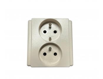 Gniazdo podw�jne ABB Classic 5512-2249 B2 - bia�a matowa