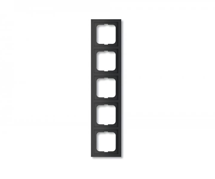 Ramka pi�ciokrotna do monta�u pionowego i poziomego ABB Future 1754-0-4423 - czarny mechowy