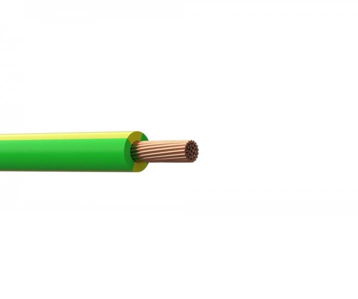 Przewd jednoyowy CY 16 H07V-R Prysmian, zielono-ty