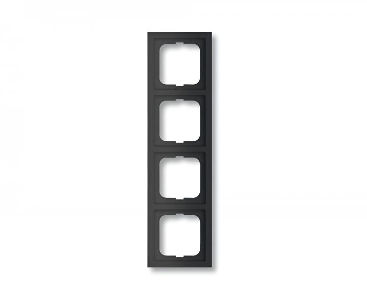 Ramka czterokrotna do monta�u pionowego i poziomego ABB Future 1754-0-4422 - mechowa czarna