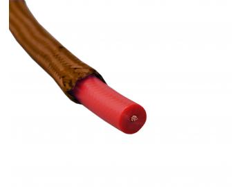 Kabel zaponowy ZYA PVC 1x1,34 Precon, pleciony, brzowy