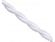 Kabel pleciony 2x0,75 Precon, oplecione pojedyncze przewody, biay (do niebieskiego)