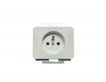 Gniazdo pojedyncze ABB Alpha Nea 5518B-A234024 - matowa bia�a
