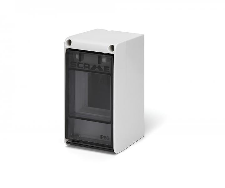 Rozdzielnica natynkowa Scame Ikona 679.1002, IP66, 2 moduy (1x2), 71x140x100 mm