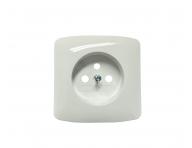 Zapasowa os�ona gniazdka pojedynczego ABB Tango 2CHA196341A8500/6619A-A06357 B, zintegrowane klapki - bia�a