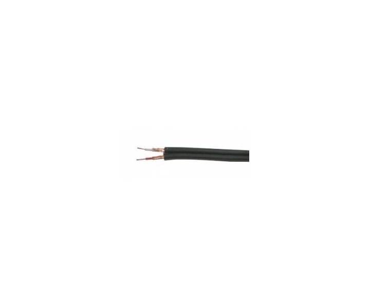Podwjny przewd ekranowany NKT SROM 2-22 C, 2x0,22 mm, czarny