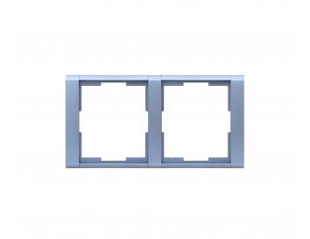 Ramka podwjna pozioma ABB Element-Time 3901F-A00120 31 - arktyczna