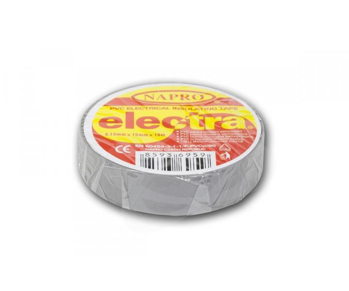 Tama izolacyjna Napro electra PVC 0,13 mm x 15 mm x 10 m, szara