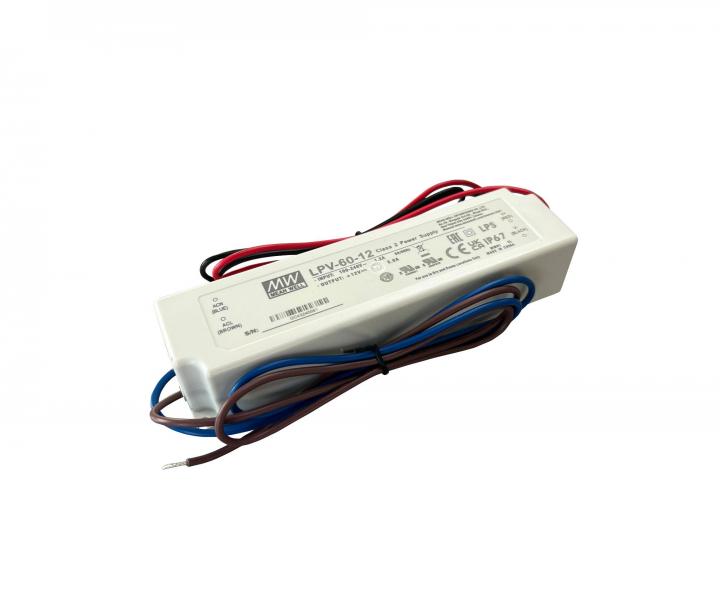 Zasilacz LED Mean Well, IP67, 60 W, 12 V DC