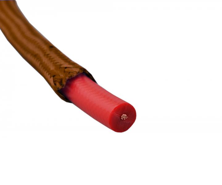 Kabel zaponowy ZYA PVC 1x1,34 Precon, pleciony, brzowy