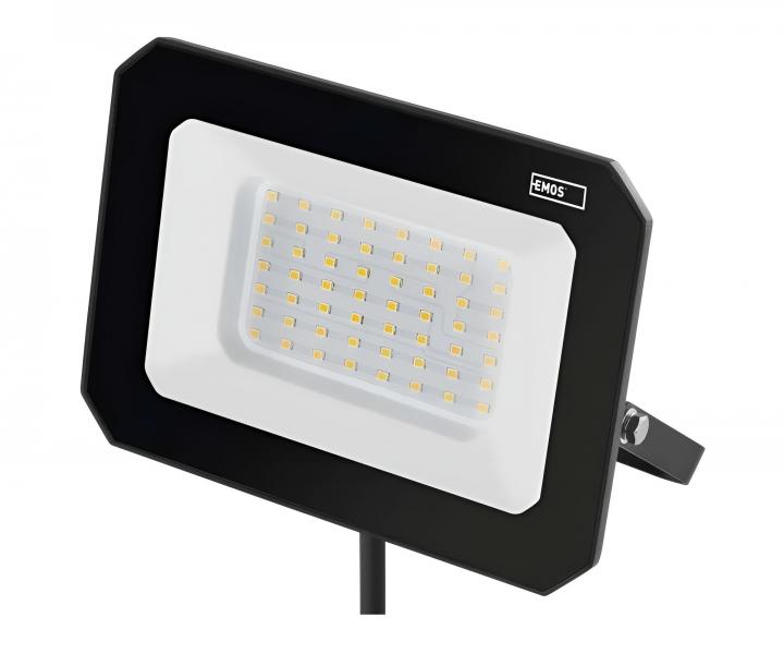 Reflektor LED Emos Simpo ZS2243, IP65, 50 W, czarny - biaa neutralna