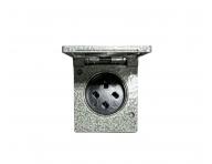 Gniazdo pojedyncze metalowe ABB 5515-6750, IP44, 380 V - szare