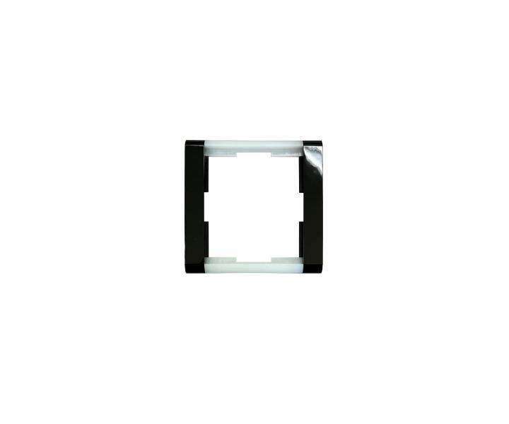 Ramka pojedyncza ABB Element-Time 3901F-A00110 06 - czarna/lodowa biaa