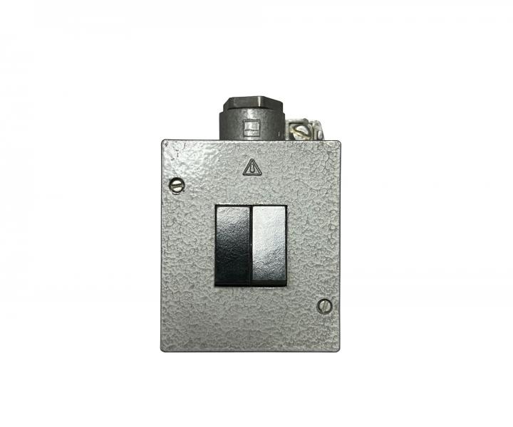 Prze��cznik dwuklawiszowy metalowy ABB Garant 3553-05750, IP66, uk�ad 5 - szary