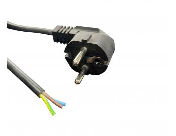 Flexo PVC przewd 863107-1-1/2.20, 3Gx1, wtyczka ktowa, czarna - 2,20 m