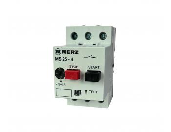 Silnikowy wycznik ochronny Merz MS25-4, 2,5-4 A