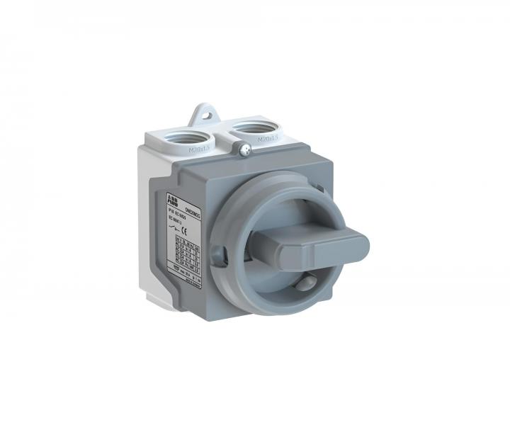 Wycznik w obudowie ABB ONE20M3G 1SCA135535R1001, IP67, 3-biegunowy, 20 A - szary
