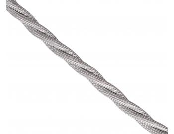Kabel pleciony 3Gx0,75 Precon, oplecione pojedyncze przewody, srebrny