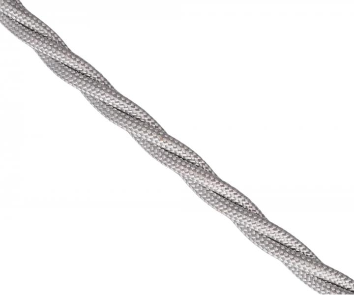 Kabel pleciony 3Gx0,75 Precon, oplecione pojedyncze przewody, srebrny