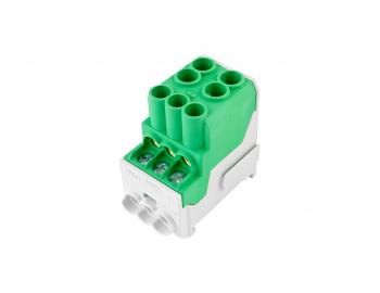 Blok dystrybucyjny Hora eTec UVB 100 PE, 100 A, 690 V, 1-biegunowy - zielony