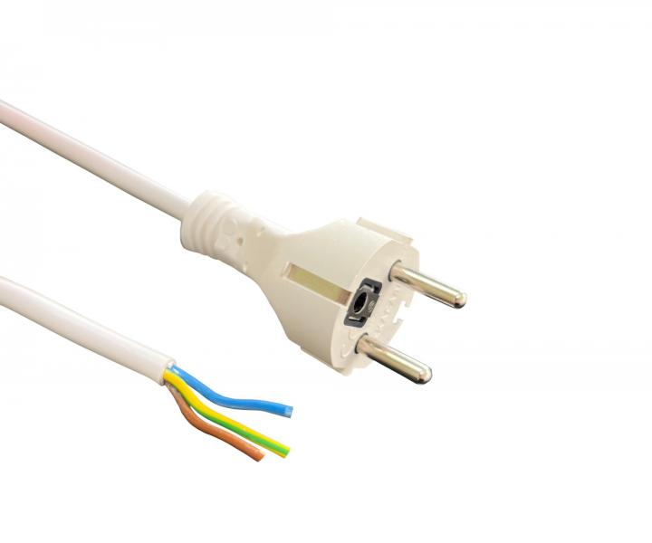 Flexo silikonowy przewd 963109-3-1/5, 3x1, prosty wtyk, biay - 5 m