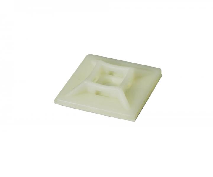 Samoprzylepna klamra do tamy zaciskowej naturalna Wapro M-AS-28 28,6x28,6 mm - 100 szt.