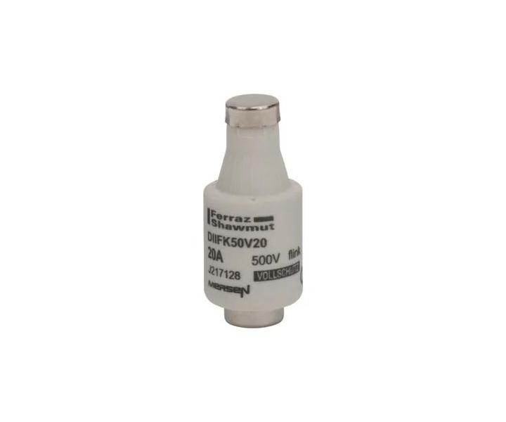 Bezpiecznik Mersen J217128, DII DZ, gF, 20A, 500V - niebieski