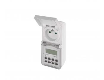 Timer - cyfrowa wtyczka zewntrzna Emos P5507N, IP44