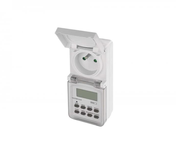 Timer - cyfrowa wtyczka zewntrzna Emos P5507N, IP44