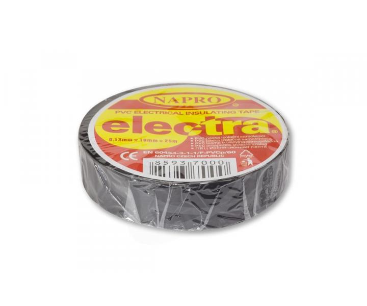Tama izolacyjna Napro electra PVC 0,13 mm x 15 mm x 10 m, czarna