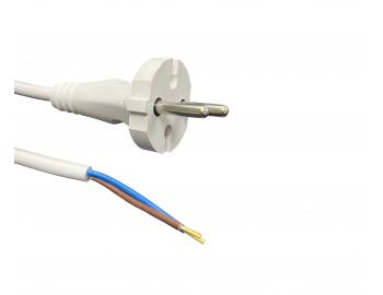 Flexo PVC sznur 862101-3-53/5, 2x1, tuleje, prosta wtyczka, biaa - 5 m