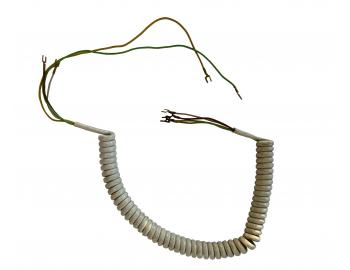 Flexo telefoniczny przewd PVC skrcony MT 4-22S-6 B, wtyczka, biay, 1,15 m - II klasa jakoci - zabrudzony