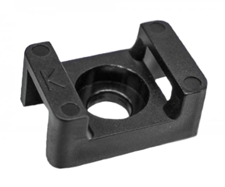 Kabelowe siodo do tam mocujcych Wapro KSD-2316B czarne 23x16 mm - 100 szt.