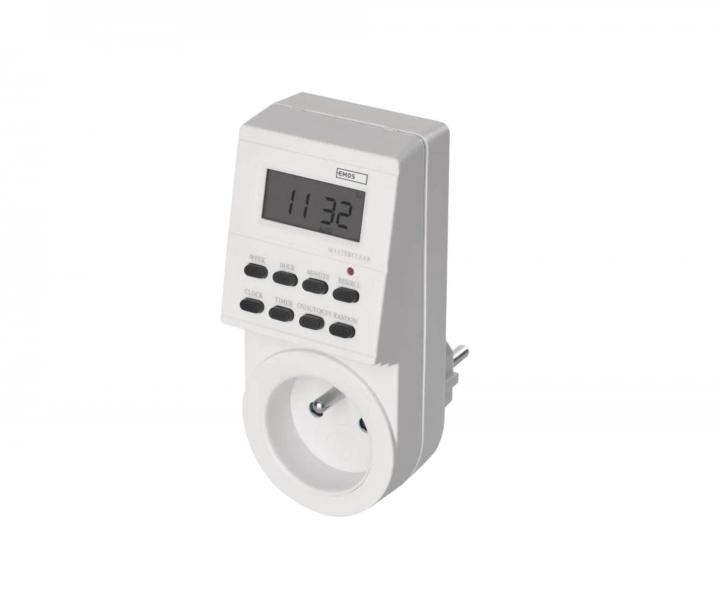 Cyfrowa wtyczka z timerem Emos P5501, IP20