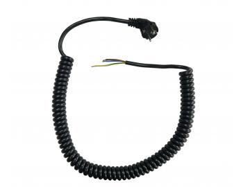 Flexo PVC skrcona linka 863157-1-101/5, 3Gx1,5, tuleje, wtyczka ktowa, czarna - 5 m